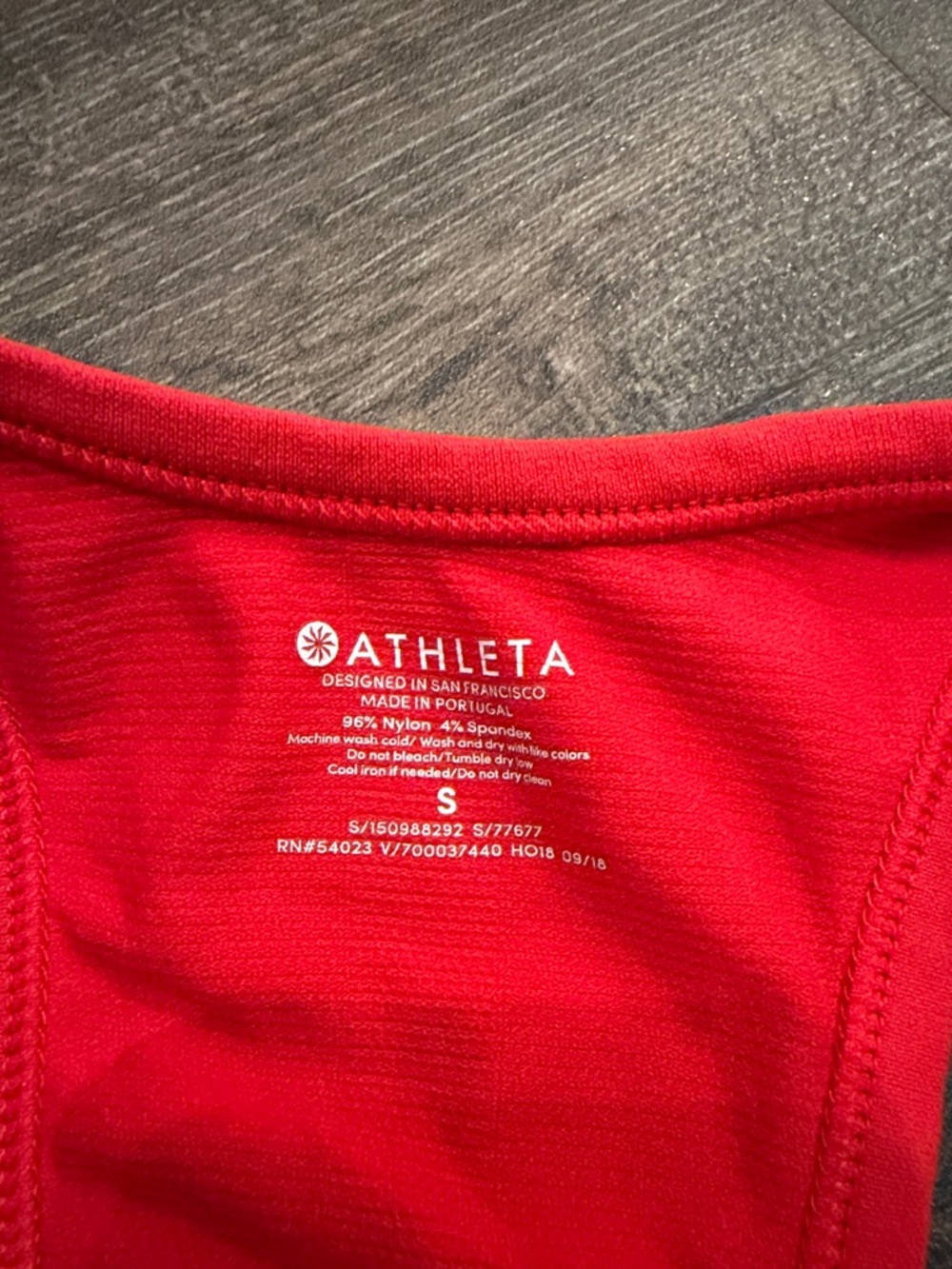 Athleta Bright Red Racerback Performance Tank - Picture 2 of 2